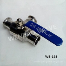 200wog SUS304 Tipo T Sanitary Ball Valve